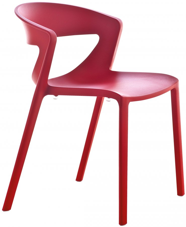 Стул пластиковый Kastel Kicca One красный