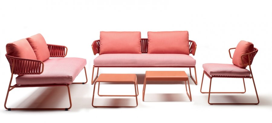 Диван плетеный с подушками Lisa Sofa Club