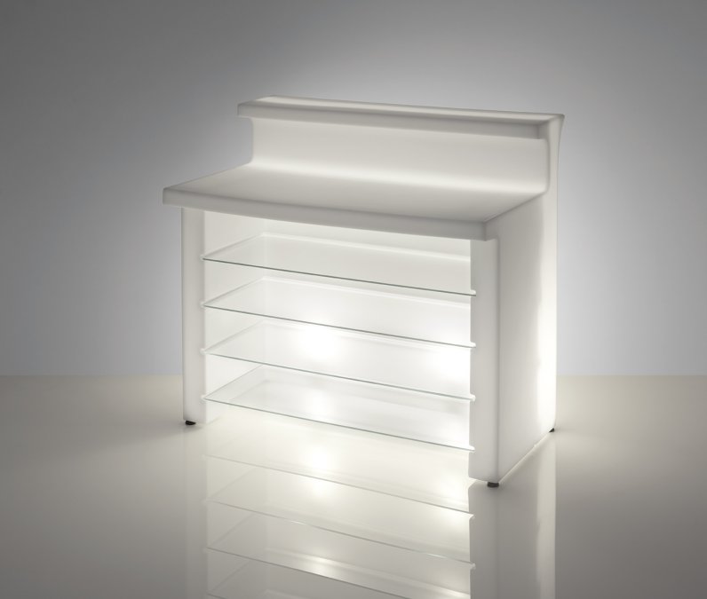 Стойка пластиковая барная светящаяся Break Line Lighting