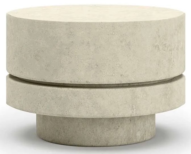 Столик кофейный бетонный Miura Bisque M