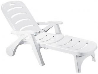 Шезлонг пластиковый Stella Di Mare Folding