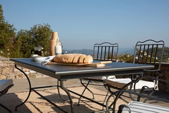 Кресло металлическое складное с подушкой Toscana