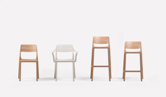 Стул пластиковый полубарный Cassia Stool Mini капучино