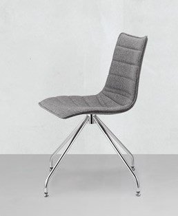 Стул с обивкой Scab Design Zebra Pop хром, серый