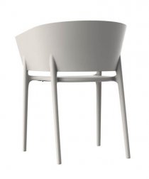 Кресло пластиковое Vondom Africa Basic слоновая кость