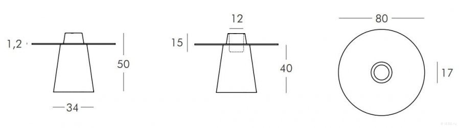 Столик пластиковый кофейный светящийся Peak Lighting