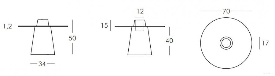 Столик пластиковый кофейный светящийся Peak Lighting
