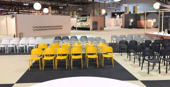 Стул пластиковый PEDRALI Dome желтый