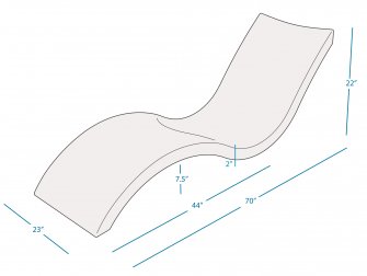 Лежак пластиковый Signature