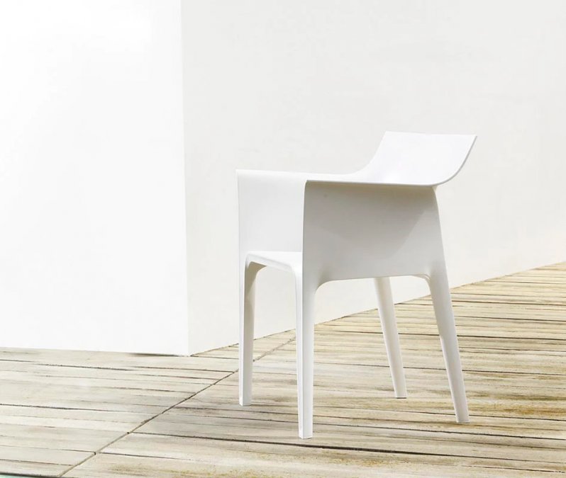 Кресло пластиковое Vondom Hidra Basic белый