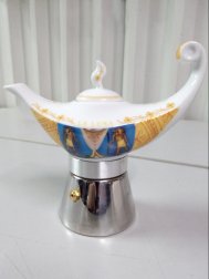 Кофеварка гейзерная на 2 порции, деколь Tarocchi