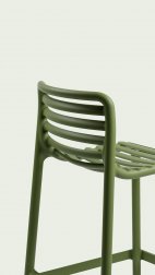 Стул пластиковый барный Nardi Doga Stool агава