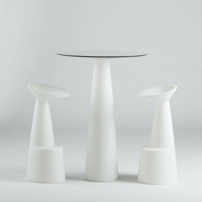 Стол из HPL пластика барный светящийся Hopla Lighting