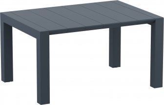 Стол пластиковый раздвижной Vegas Table, темно-серый, 1000-1400х1000х750 мм