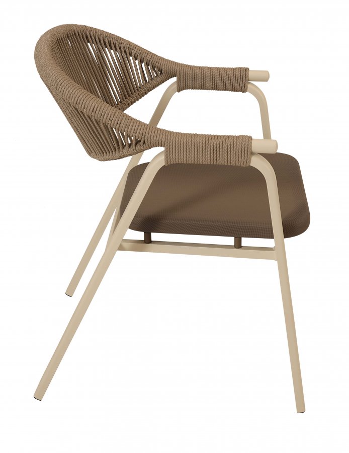 Кресло металлическое плетеное Natura Garden Plus