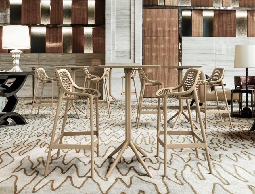 Комплект пластиковой барной мебели Sky Folding Bar 60 Air