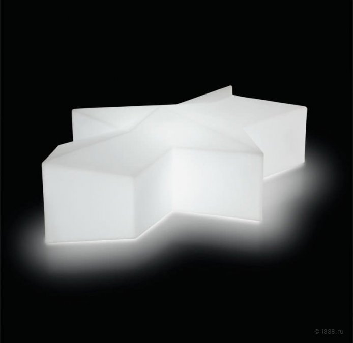 Пуф пластиковый светящийся Glace Lighting IN