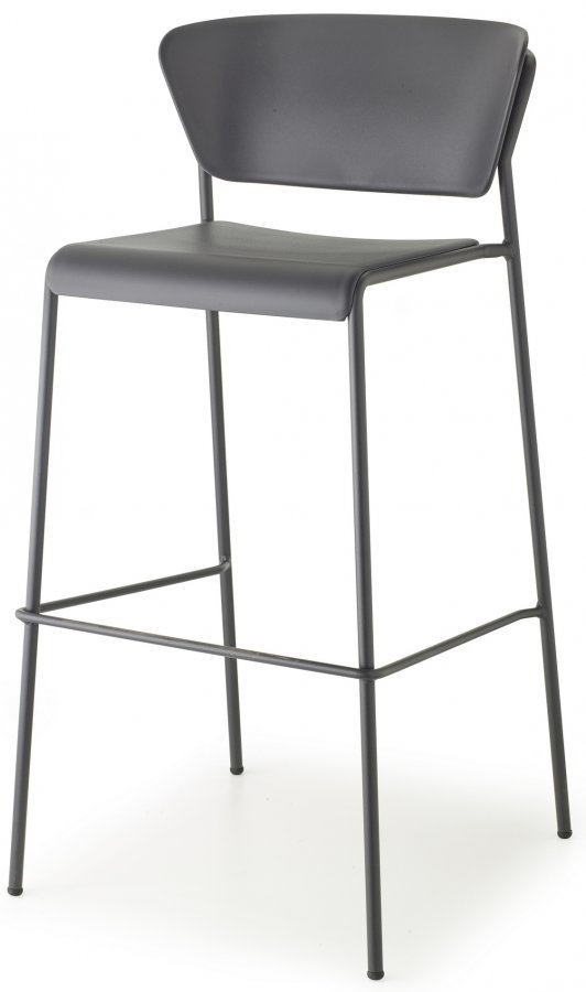 Стул барный пластиковый Scab Design Lisa Technopolymer антрацит