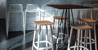Стул металлический барный PEDRALI Nolita белый