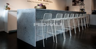 Стул металлический барный PEDRALI Nolita белый