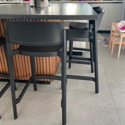 Стул пластиковый барный Gaber Abuela Stool 77 черный