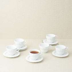 Чайная пара фарфоровая