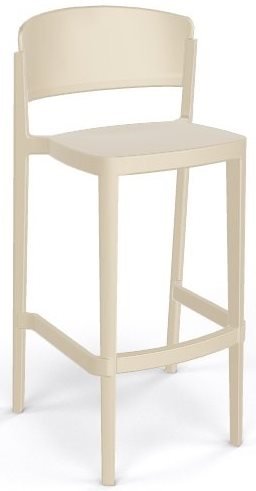 Стул пластиковый барный Gaber Abuela Stool 77 песочный