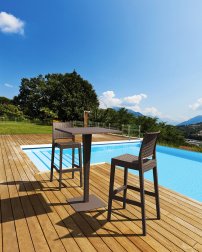 Стул пластиковый барный Siesta Contract Jamaica коричневый