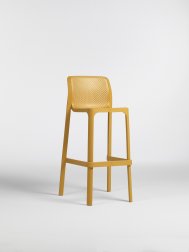 Стул пластиковый барный Nardi Net Stool горчичный