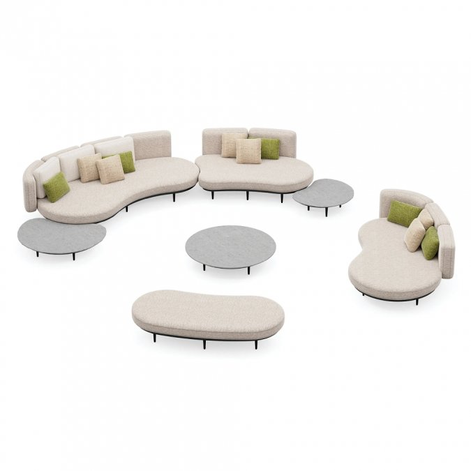 Диван дизайнерский с подушками Organix Lounge