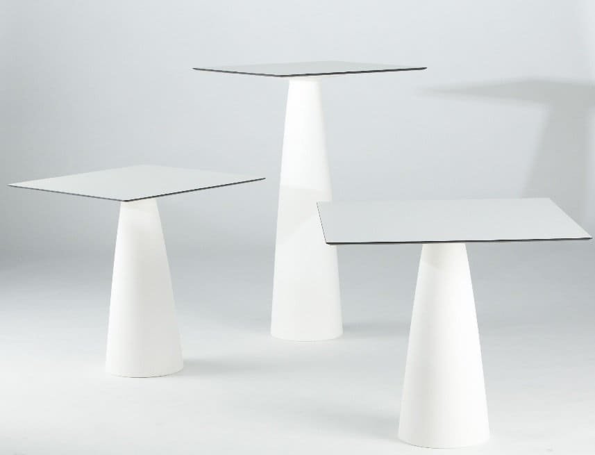 Стол из HPL пластика барный светящийся Hopla Lighting