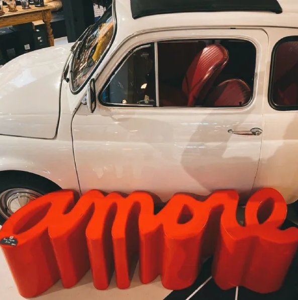 Скамья пластиковая дизайнерская Amore Pop