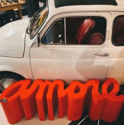 Скамья пластиковая дизайнерская Amore Pop