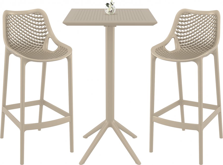 Комплект пластиковой барной мебели Sky Folding Bar 60 Air