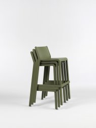 Стул пластиковый полубарный Nardi Trill Stool Mini агава