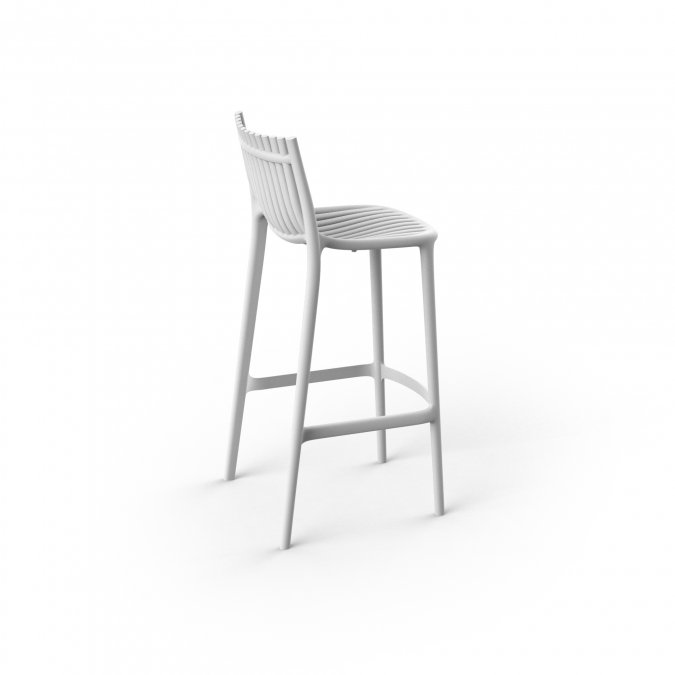 Стул пластиковый барный Vondom Ibiza Basic белый