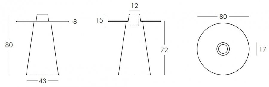 Стол пластиковый светящийся Peak Lighting