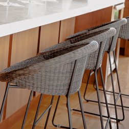 Кресло полубарное плетеное JANUS et Cie Gigi II черный, ява