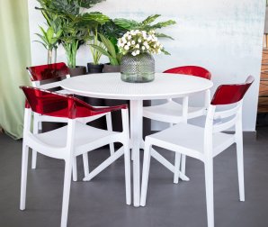 Стол пластиковый Sky Table Ø105, белый, Ø1050х740 мм