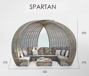 Лаунж-диван плетеный Spartan