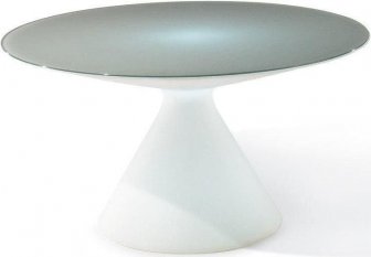 Стол пластиковый со стеклом светящийся Ed Lighting