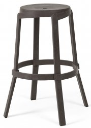 Табурет пластиковый барный Nardi Stack Maxi терра