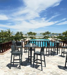 Стул пластиковый барный Siesta Contract Jamaica антрацит
