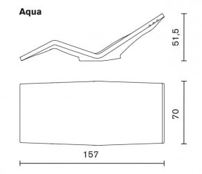 Шезлонг пластиковый Aqua