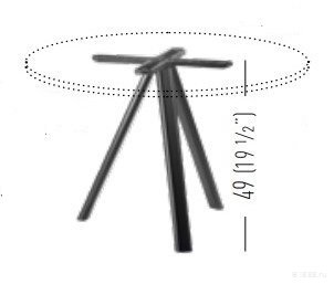 Подстолье металлическое Norman 3-Pod