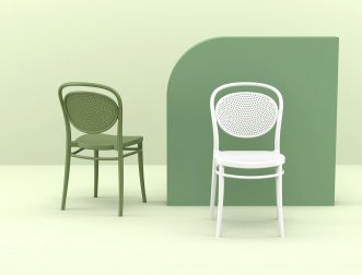 Стул пластиковый Siesta Contract Marcel белый