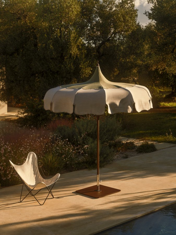 Зонт пляжный профессиональный Ø2.4 м Lotus Pagoda