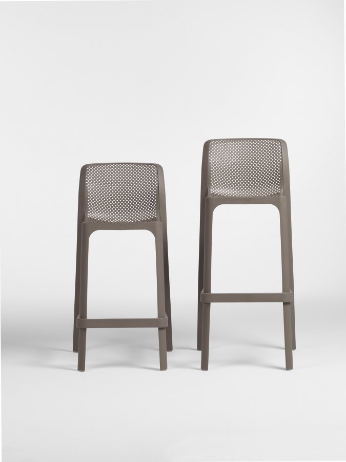 Стул пластиковый барный Nardi Net Stool тортора