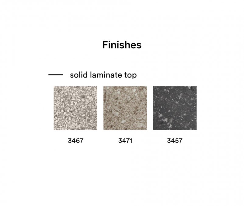 Столешница квадратная Solid Laminate