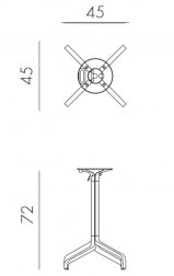 Подстолье металлическое складное Frasca Mini Folding Special